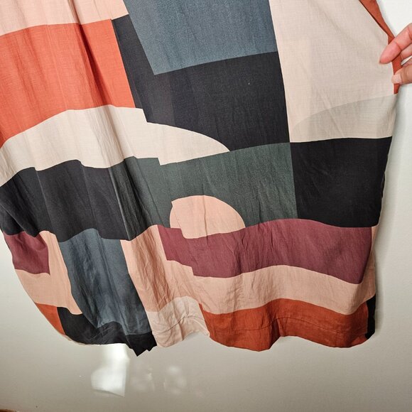 McVerdi Denmark Elmegaard Long Kimono Sz S Lagenlook Artsy Art To wear - Picture 13 of 13